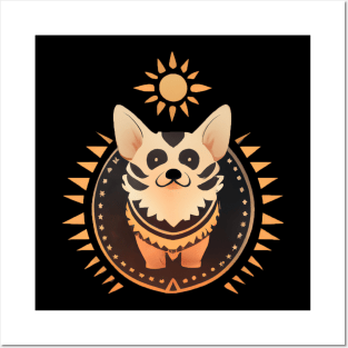 Corgi Sun God Posters and Art